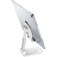 Cellularline, Faltbarer Ständer TABLE STAND für Smartphones und Tablets, Weiss
