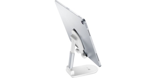 Cellularline, Faltbarer Ständer TABLE STAND für Smartphones und Tablets, Weiss
