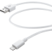 Cellularline, Lade- und Datenkabel 60cm USB Type-A auf Apple Lightning, Weiss
