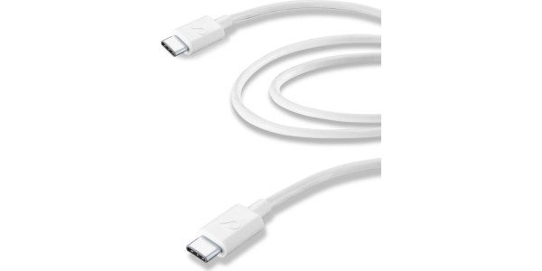 Cellularline Lade- und Datenkabel 200cm USB Type-C auf USB Type-C weiß