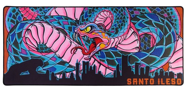 Saints Row Mouse Mat Snake Mural