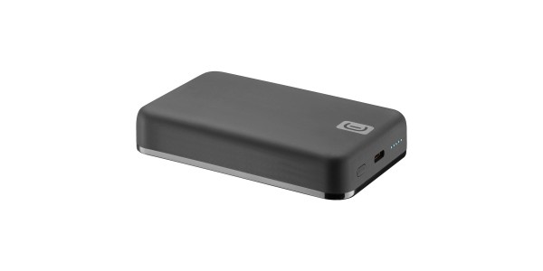 Cellularline, Powerbank MAG Wireless 18W 10.000mAh für Apple MagSafe, Schwarz