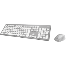 Hama Funktastatur-/Maus-Set "KMW-700", Silber/Weiß, QWERTZ DE